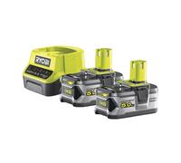 Ryobi RC18120-250 Kit Batería Cargador 18V ONE+ 2x5.0 Ah