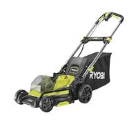 RYOBI Recortadora sin Hilos sin Hilos 18 V One+ RY18LMX40C-0 - Ancho Ø40 cm, Bandeja semirrígida 50 L, Ajuste centralizado, Mango Plegable - Batería no incluida