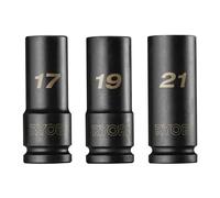 RYOBI RHDIS3PC - Juego de llaves de vaso de impacto para pozos profundos (3 piezas)