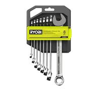 Ryobi RHWR8PC - Juego de llaves combinadas (8 piezas)