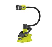 RYOBI RLCF18-0 - Lámpara de pinza con cuerpo flexible (18 V, 400 lúmenes, cuerpo flexible, 40 cm, 2 modos)
