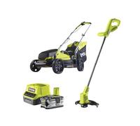 Ryobi RLM1833BLT1825M Kit de cortacésped, cortabordes y batería (1x4,0Ah)