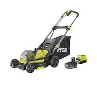 Ryobi RY18LMX40C-150 - Cortacésped sin escobillas 18 V One+ 40 cm - 1 batería de 5 Ah y Cargador