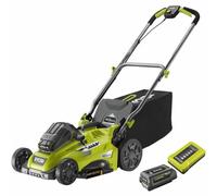 Ryobi RYO1704738964633 Cortacésped de empuje 36V, Corte Ø 40 cm, Recogida y Mulching, con 1 Batería 5.0 Ah y Cargador
