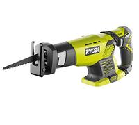 RYOBI - Sierra Sable 18V ONE+ (sin Batería ni Cargador) - Carrera Hoja 22mm - Capacidad de Corte 18cm - Zapata Ajustable, Empuñadura Gripzone, Antivibración - Cambio de Hoja sin Herramienta - RRS1801M