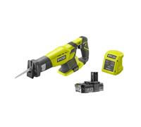 Ryobi - Sierra sable inalámbrica 18V ONE+ sistema de cargador, batería 2Ah y hoja de sierra Kit completo sierra universal - RRS1801-L20G