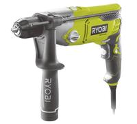 RYOBI - Taladro de Impacto con Cable 220V, 1200W - 2 Velocidades, Inversor de Rotación - Portabrocas 13mm de Autoapriete - Tope de Profundidad - LED - Mango Auxiliar con Portabrocas - RPD1200-K