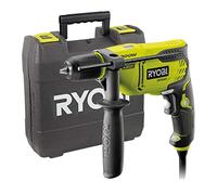 RYOBI - Taladro de Impacto con Cable 220V, 800W - 1 Velocidad, Inversor de Rotación, Preselector de Velocidad - Portabrocas 13mm de Autoapriete - Tope de Profundidad - LED - Mango Auxiliar - RPD800-K