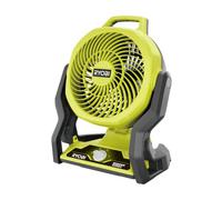 RYOBI - Ventilador Silencioso 18V ONE+ - 3 Velocidades (700, 1300, 2100 rpm) - Ultra Silencioso, Portátil - Ajustable, 8 Posiciones - Autonomía hasta 35h con 1 Batería de 5,0 Ah (No Incluida) - RF18-0