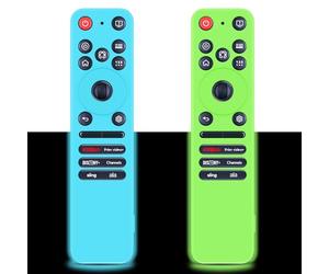 RYQIF Mando a distancia de repuesto adecuado para funda compatible con LG MR25GA Remote, funda de silicona resistente a los golpes, carcasa ultrafina sin olor, funda de silicona (azul y verde)