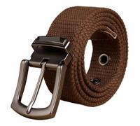 RYQZHHY Cinturón Lona 140 150 160 Cm Pasador Desmontable Anillo Doble D Correa De Lona Accesorio for Jeans Casual Unisex(110,Color 14)