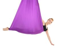 RYQZHHY Hamaca De Yoga Aéreo Hamaca voladora for Yoga, Columpio, Hamaca aérea for con mosquetón y Cadena de Margaritas for, Pilates antigravedad(Purple)