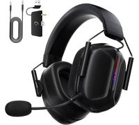 RYR Auriculares inalámbricos para juegos para Xbox Series X|S, Xbox One, PC, PS4/5, Mac, Switch, móvil, sonido envolvente 3D, Bluetooth 5.3, batería de 60H, auriculares para juegos con micrófono
