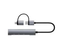 RYRA 4 In 1 USB3.0 Hub Type C Multi-Port Splitter Adapter 5Gbps Docking Stations