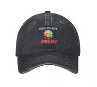 RYRFBFF Gorra de béisbol Esta es mi Suerte de Bingo Golf Man Regalos de decoración Deportiva de Lujo para Hombres Negros