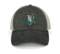 RYRFBFF Gorra de béisbol, lémures en una Jungla Azul, Pescador, Deportes de Invierno para Hombres, Regalos de decoración para Deportes Masculinos 2025