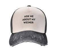RYRFBFF Gorra de béisbol Pregúntame por mi Ropa de Golf de Weiner diseñadora decoración Deportiva Femenina para Chicos