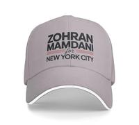 RYRFBFF Gorra de béisbol Zohran Mamdani Gorra de béisbol Senderismo Pesca Sombrero de Camionero a Prueba de Sol Unisex-Adolescentes y2k Diseño Retro Gorr Regalos Deportivos de decoración