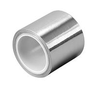 RYRYR Cinta de papel aluminio alta temperatura resistente, conducto metálico adhesivo 20m x 0,15mm for sellar y parchar(20cm)