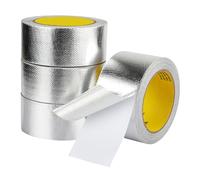 RYRYR Cinta de papel aluminio, conducto impermeable resistente 0,15 mm espesor, sello adhesivo for conductos, HVAC y rejillas ventilación secadora(15cm*50m)