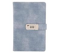 RYRYR Libreta de contraseñas vintage, diario secreto retro con código y cerradura, 1 unidad A5, bloc notas cuero contraseña, agenda, planificador semanal, papelería, viaje, cuadernos(Blue)