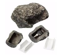 RYRYR Llavero for Armario de Pared, 1 Caja con Forma de Piedra, Almacenamiento Seguro, portátil, tamaño pequeño, de Resina, Organizador de Llaves de Seguridad for Escritorio.