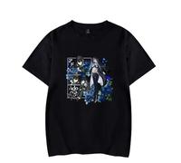 RYSXJLX ADO Merch Hibana World Tour 2025 - Camiseta de manga corta con logotipo impreso para mujer y hombre, Negro, S