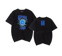 RYSXJLX ADO World Tour Hibana 2025 - Camiseta de manga corta para mujer y hombre, estilo casual, vintage, años 90, Negro, S