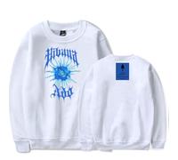 RYSXJLX Ado World Tour Hibana - Sudadera con cuello redondo para mujer y hombre, estampado clásico retro, manga larga, blanco, S