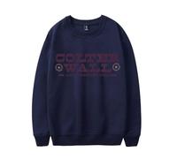 RYSXJLX Colter Wall And Friends Tour 2024 - Sudadera de manga larga unisex con cuello redondo, azul marino, XL