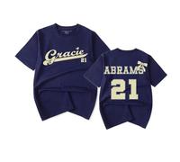 RYSXJLX Gracie Abrams 2025 Merch 21 - Camiseta de manga corta para mujer y hombre, azul marino, M