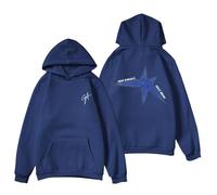 RYSXJLX Gracie Abrams Good Riddance Sudadera con capucha The Secret of Us Tour Unisex Retro Fashion Classic Sudadera de manga larga, azul marino, XS