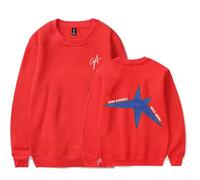RYSXJLX Gracie Abrams Good Riddance Sudadera de manga larga con cuello redondo The Secret of Us Tour Merch unisex retro clásica, rosso, XS