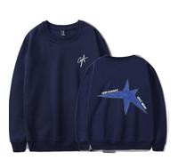 RYSXJLX Gracie Abrams Good Riddance Sudadera de manga larga unisex con cuello redondo The Secret of Us Tour Merch, azul marino, S