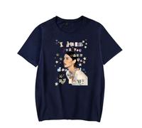 RYSXJLX Gracie Abrams Merch Close to You - Camiseta de manga corta informal para mujer y hombre, azul marino, S