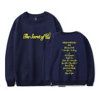 RYSXJLX Gracie Abrams Merch The Secret of Us Album Sudadera unisex retro clásica de manga larga (M, azul marino), azul marino, M