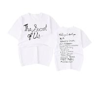 RYSXJLX Gracie Abrams Merch The Secret of Us - Camiseta informal de manga corta para mujer y hombre, blanco, M