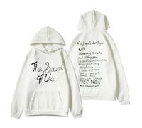 RYSXJLX Gracie Abrams Merch The Secret of Us Tour - Sudadera con capucha, unisex, retro, a la moda, clásica, de manga larga, blanco, M