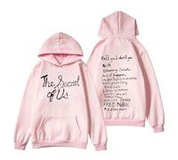 RYSXJLX Gracie Abrams Merch The Secret of Us Tour - Sudadera con capucha, unisex, retro, a la moda, clásica, de manga larga, rosa, S
