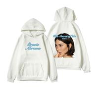 RYSXJLX Gracie Abrams The Secret of Us Deluxe 2025 - Sudadera con capucha, unisex, retro, a la moda, clásica, manga larga, blanco, 3XL