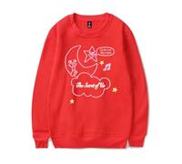RYSXJLX Gracie Abrams The Secret of Us Star and Moon Sudadera 2025 de manga larga para mujer y hombre, rosso, S