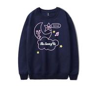 RYSXJLX Gracie Abrams The Secret of Us Star and Moon Sudadera 2025 de manga larga para mujer y hombre, azul marino, S