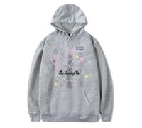 RYSXJLX Gracie Abrams The Secret of Us Star and Moon Sudadera con capucha para mujer y hombre, manga larga, gris, S