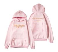RYSXJLX Gracie Abrams The Secret of Us - Sudadera con capucha unisex de manga larga, diseño retro, rosa, L