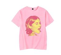 RYSXJLX Gracie Abrams Winking Camiseta The Secret of Us Tour Merch para mujeres y hombres, camiseta informal de manga corta, rosa, M