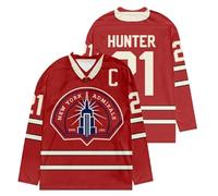 RYSXJLX Heated Rivalry Scott Hunter 21 - Camiseta de hockey unisex de manga larga con cuello en V rojo, camiseta deportiva para fanáticos de la serie, Rojo21, XS