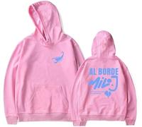 RYSXJLX Milo J Merch Al Borde Sudadera con capucha Milo J 511 Album Mujeres Hombres Sudaderas Casual Moda Retro Clásica Manga Larga, rosa, XXS