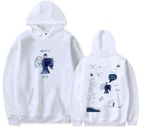 RYSXJLX Milo J Sudadera con capucha Milo J 111 Album Mujeres Hombres Sudaderas Casual Moda Retro Clásica Manga Larga, blanco, XXS
