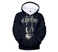 RYSXJLX Peso Pluma Exodo Tour 2024 Sudadera con capucha Unisex Casual Moda Retro Clásica Sudadera de Manga Larga, Negro, L