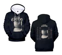 RYSXJLX Peso Pluma Exodo Tour Sudadera con capucha Unisex Casual Moda Retro Clásica Sudadera de Manga Larga, Negro, XXX-Large